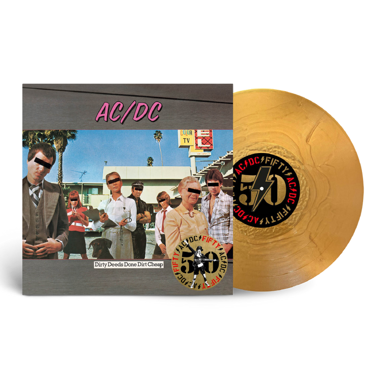 AC/DC / Dirty Deeds Done Dirt Cheap LP 180g Gold Nugget Vinyl