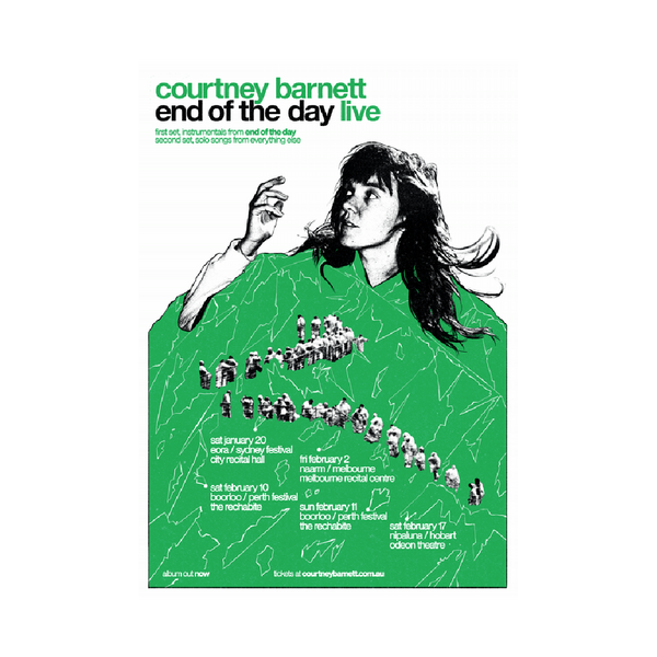 Courtney Barnett / 'End of the Day' Tour Poster – sound-merch.com.au
