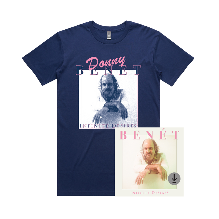 Donny Benét / Infinite Desires Blue T-Shirt & Digital Download