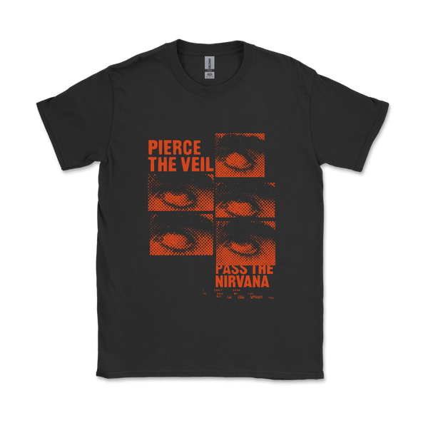 Pierce The Veil / Red Eye Roll Black TShirt