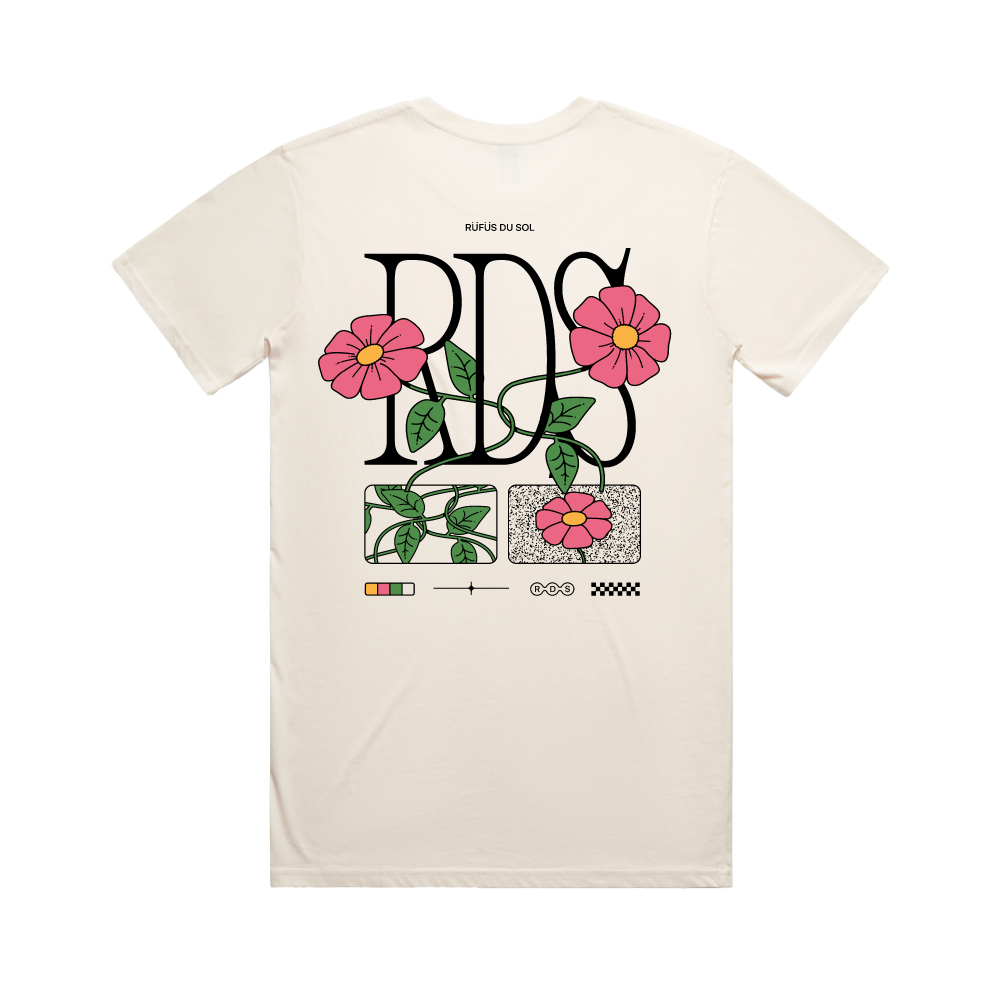 RÜFÜS  DU SOL / Flower Ecru T-Shirt
