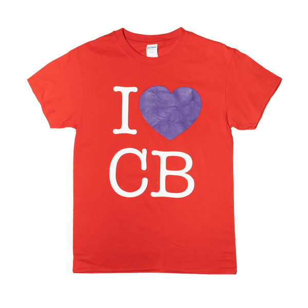 Courtney Barnett / 'I Luv CB' Red T Shirt – sound-merch.com.au