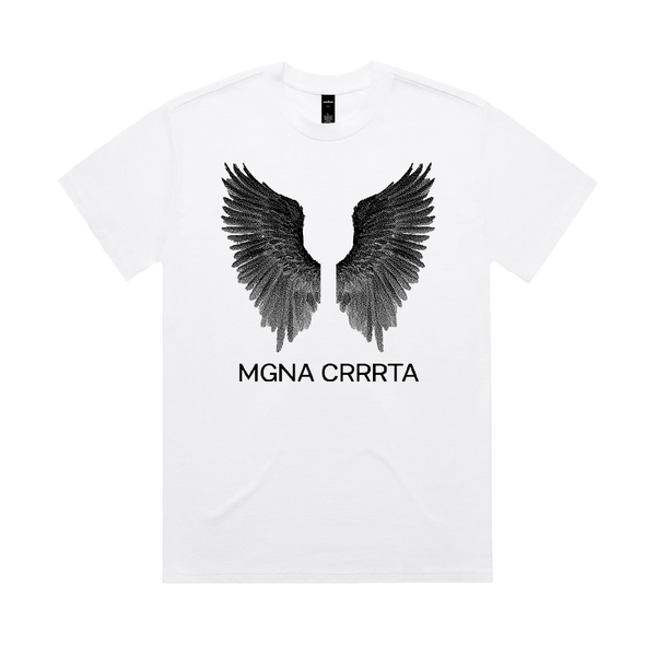 MGNA CRRRTA Wings White Tee Sound merch au mgna-crrrta-wings-white-tee-sound-merch-au