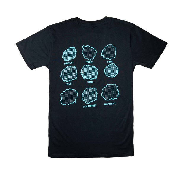 Courtney Barnett / 'Things Take Time' Monochrome Navy T Shirt