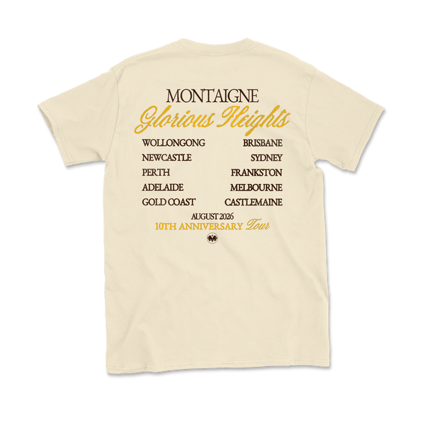 Montaigne / Glorious Heights 10th Anniversary Tour Natural T-Shirt
