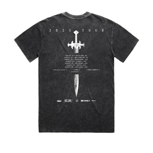 Ninajirachi / Dark Crystal Tour 2025 Black T-Shirt – sound Ninajirachi / Dark Crystal Tour 2025 Black T-Shirt – sound