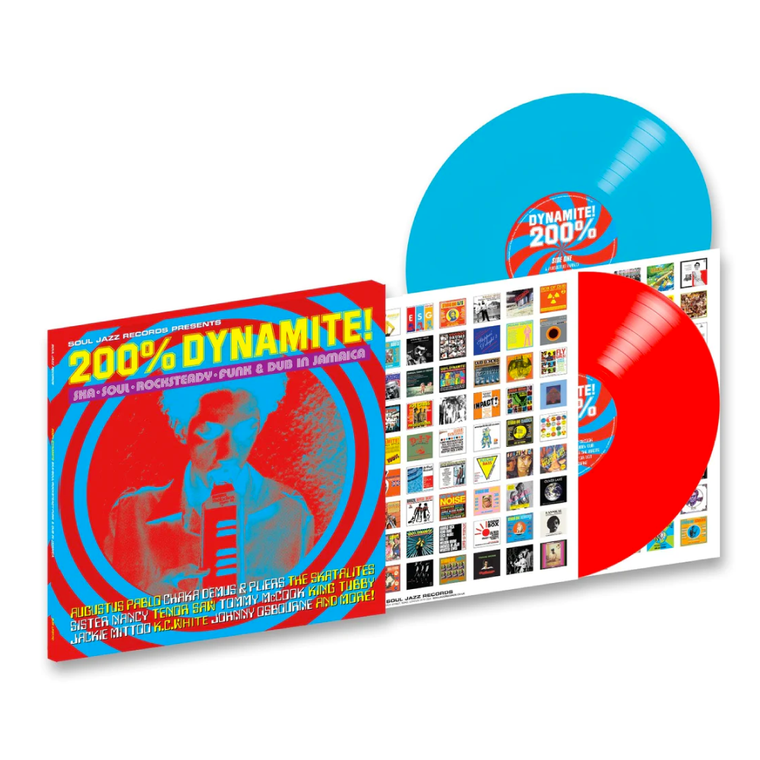 200% Dynamite! Ska, Soul, Rocksteady, Funk & Dub in Jamaica / Various 2xLP Blue & Red Vinyl RSD 2023