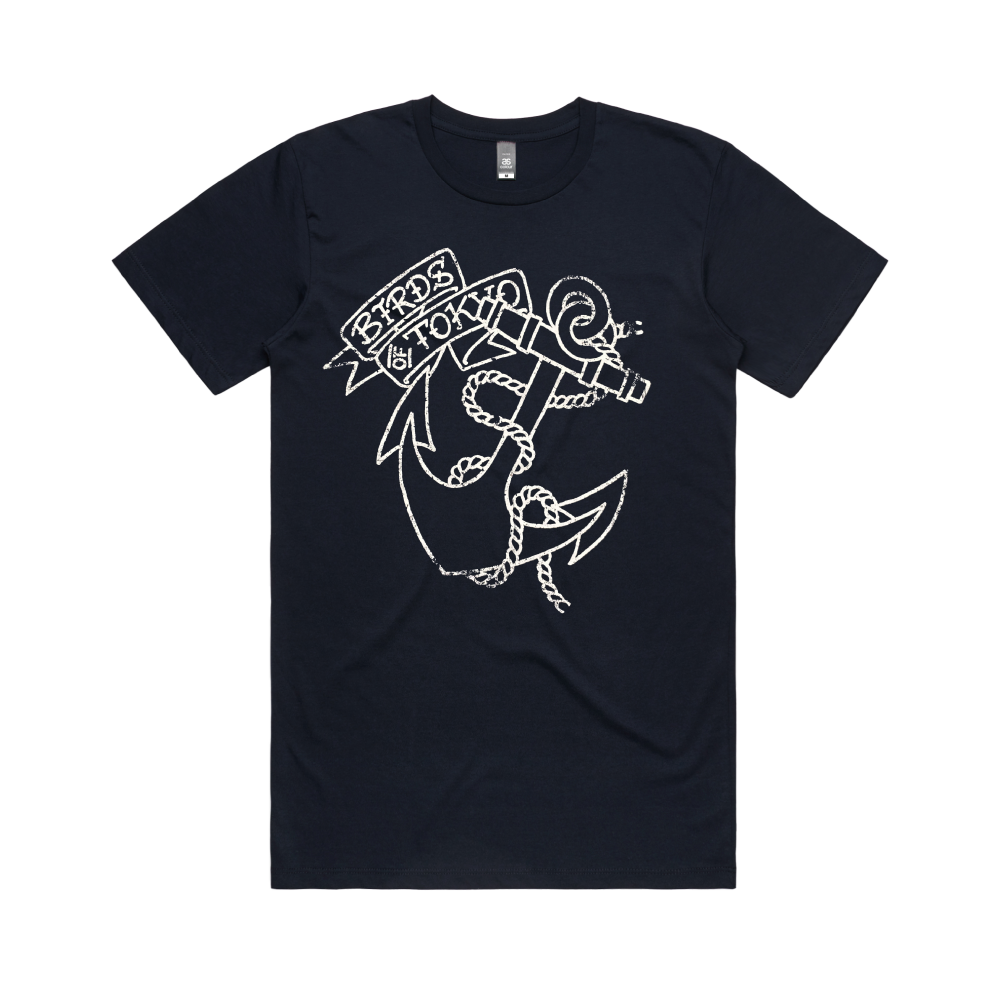 Birds Of Tokyo / Anchor Navy Men's T-Shirt