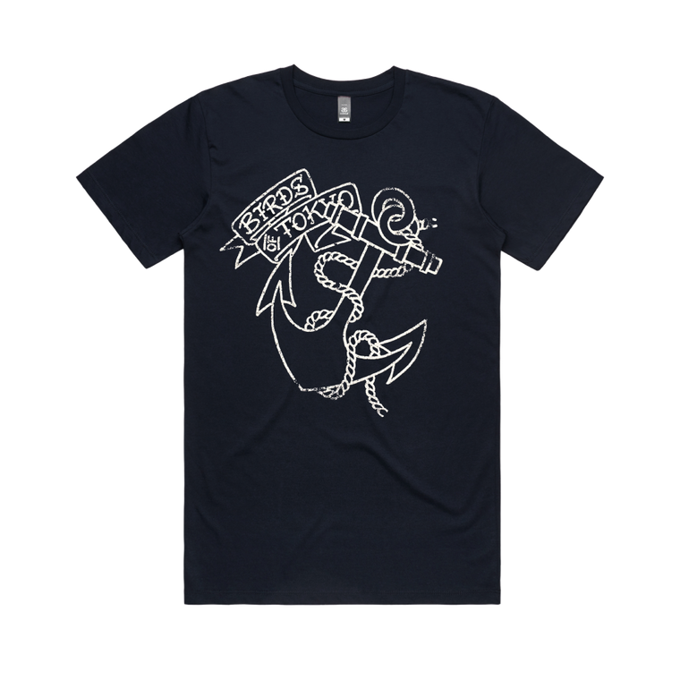 Birds Of Tokyo / Anchor Navy Men's T-Shirt