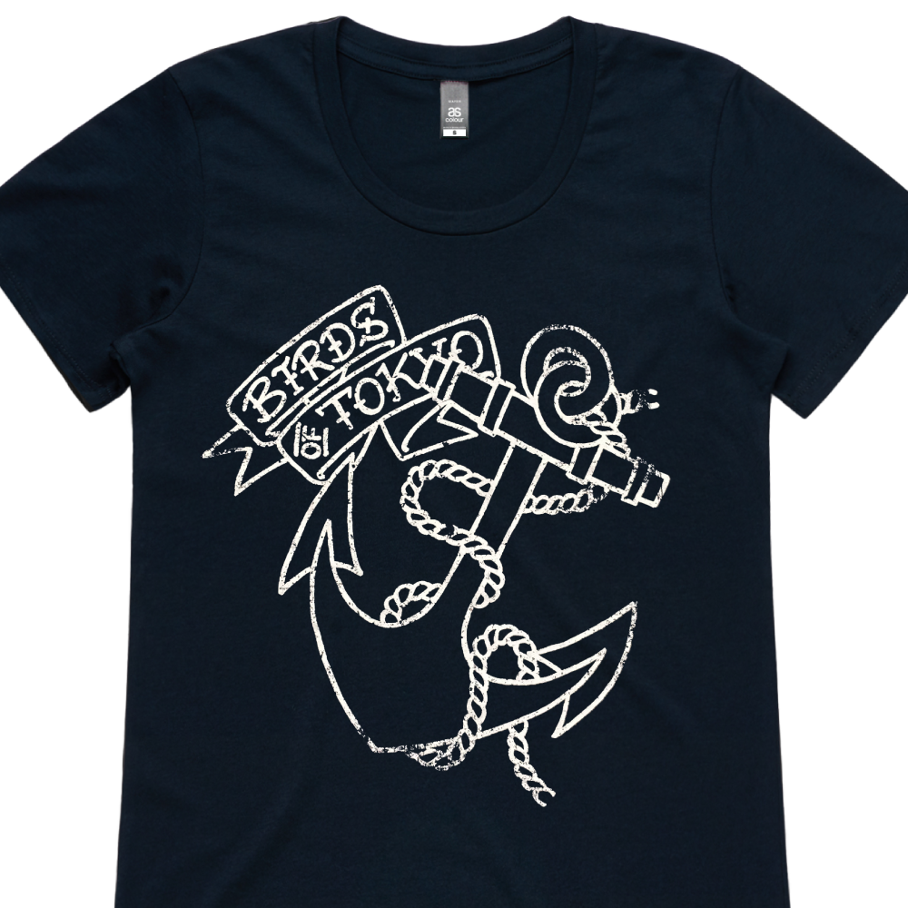 Birds Of Tokyo / Anchor Navy Women's T-Shirt