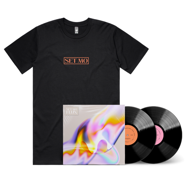 Set Mo / Flux Black TShirt & Vinyl Bundle
