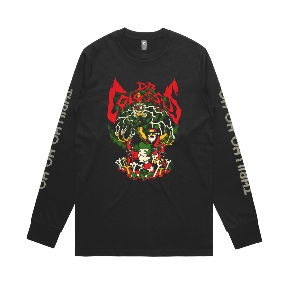 Dr. Colossus / Bonestorm Christmas Black Longsleeve Shirt