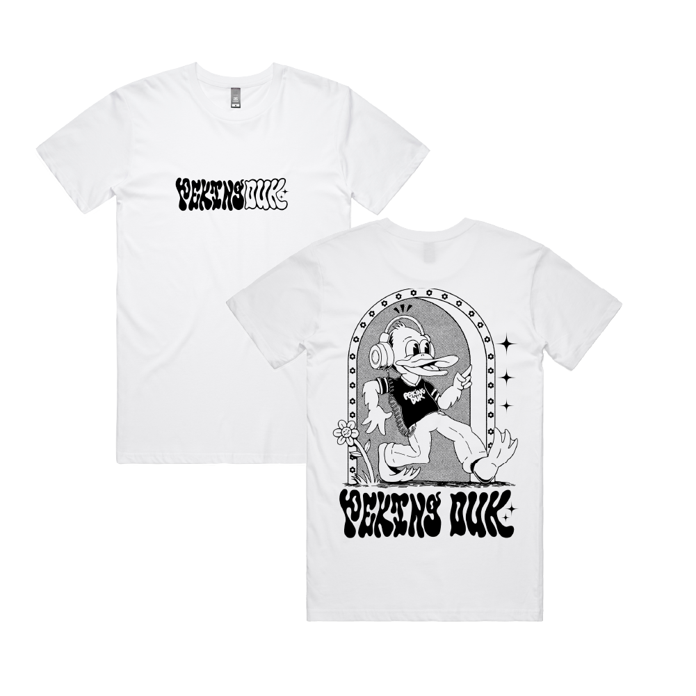 Peking Duk / Duck Print White T-Shirt