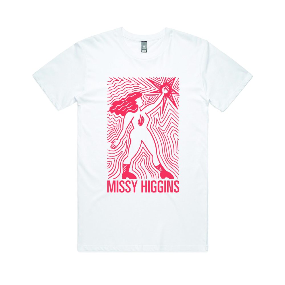 Missy Higgins / Wonder Women White T-Shirt Mens