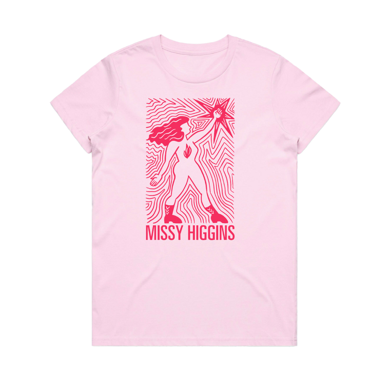 Missy Higgins / Wonder Women Pink T-Shirt Ladies