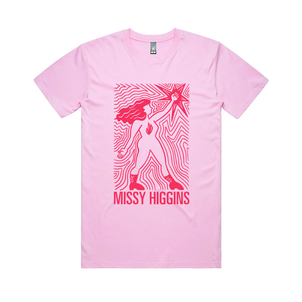 Missy Higgins / Wonder Women Pink T-Shirt Mens