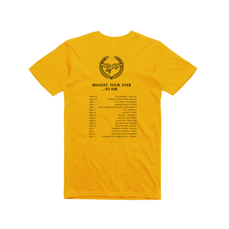 Tour / Gold t-shirt