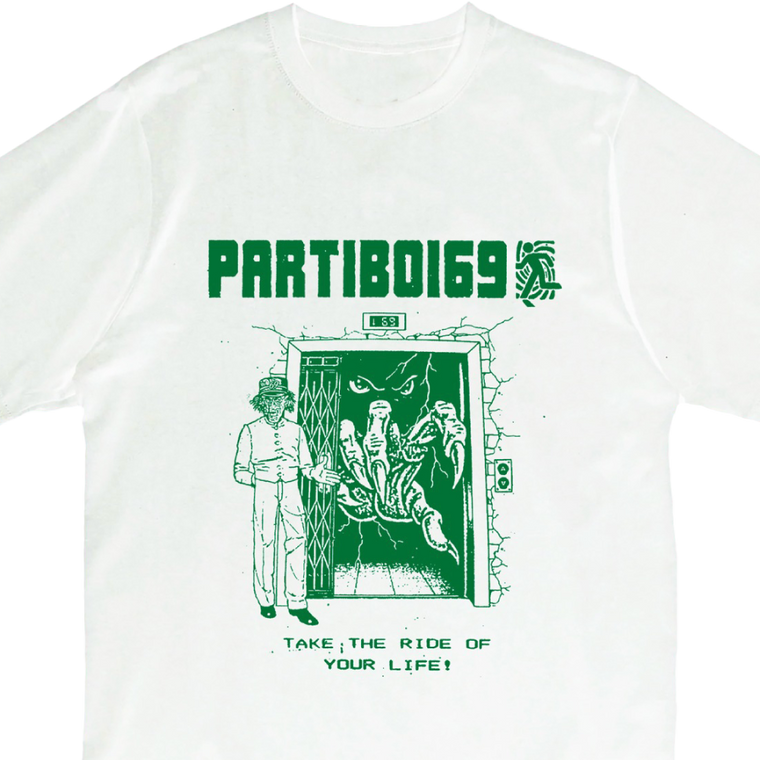 Partiboi69 / Elevator White T-Shirt