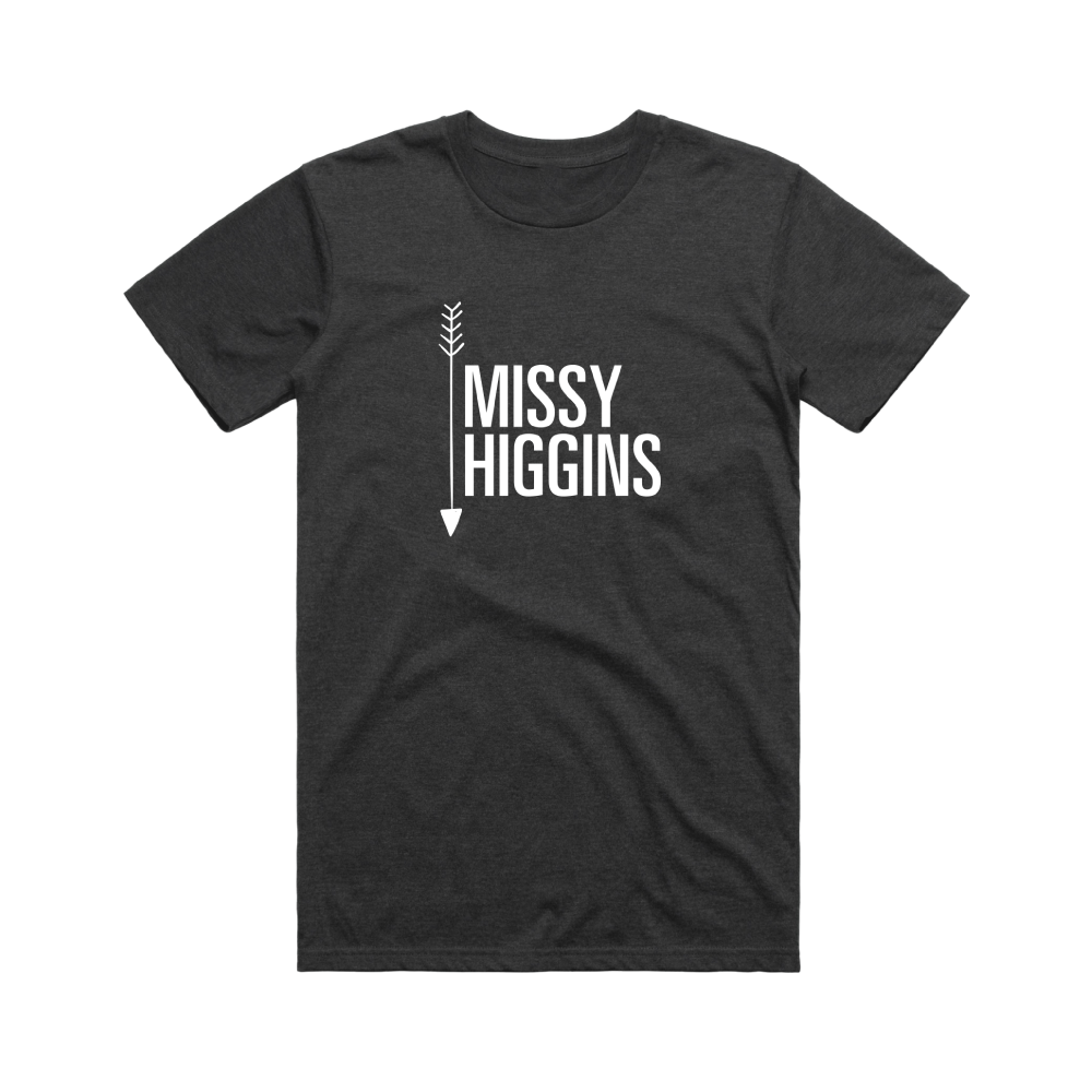 Missy Higgins / Arrow Charcoal T-Shirt Mens