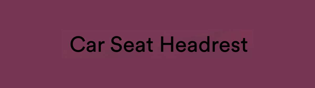 Car Seat Headrest