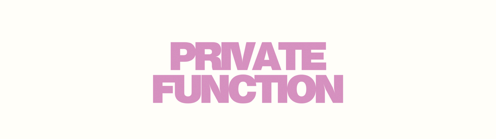 Private Function – sound-merch.com.au