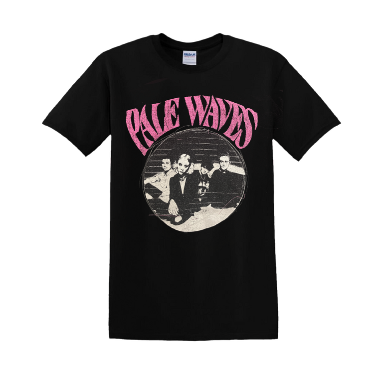 Pale Waves / Circle Image Black T-Shirt