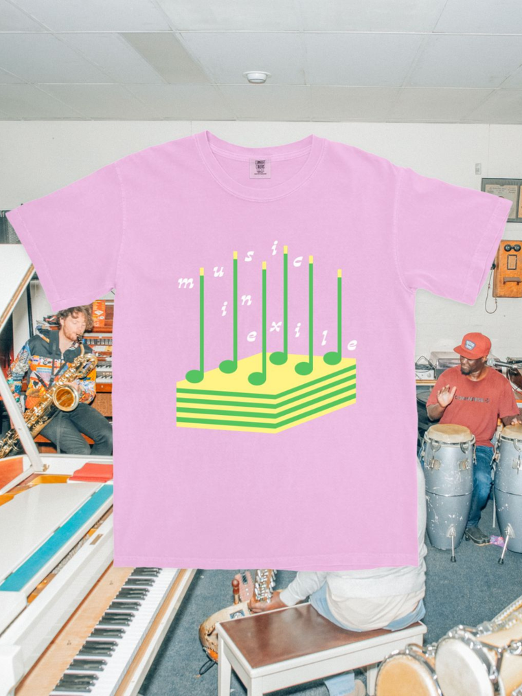 Music In Exile / 6th Birthday Pink Tee