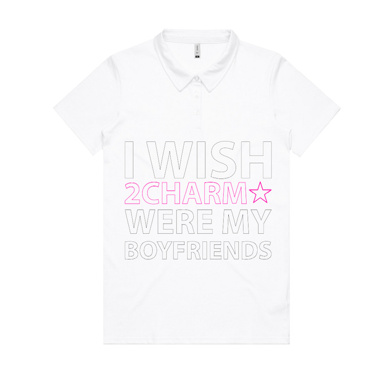 2charm / I Wish White Polo