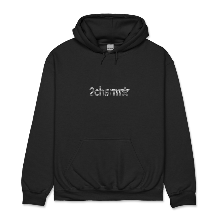 2charm / Rhinestone Black Hood