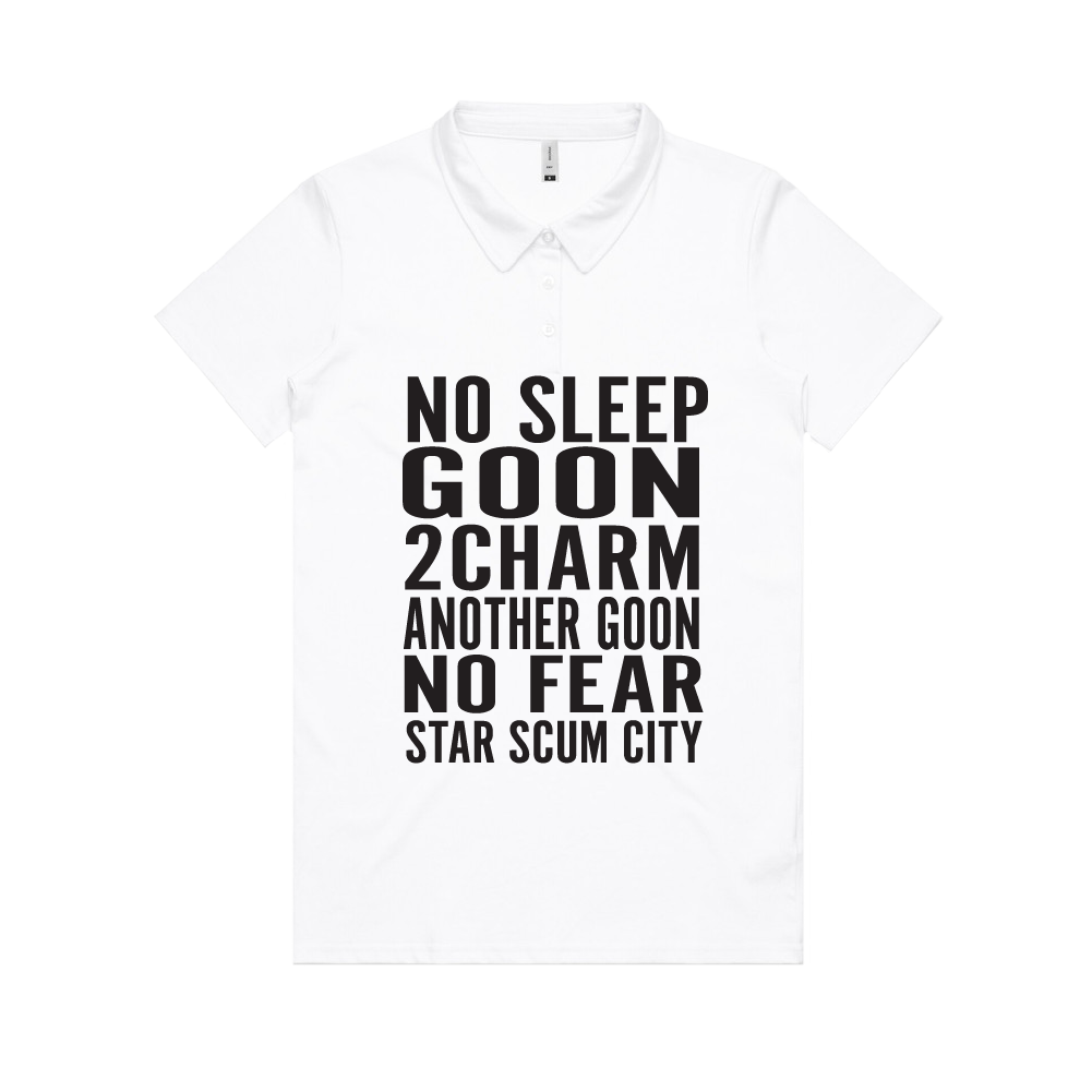 2charm / No Sleep White Polo
