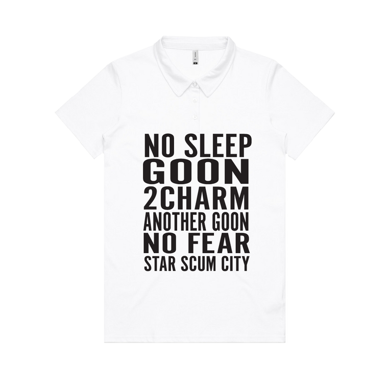2charm / No Sleep White Polo