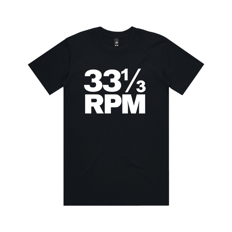 33 1/3 RPM / Black T-Shirt