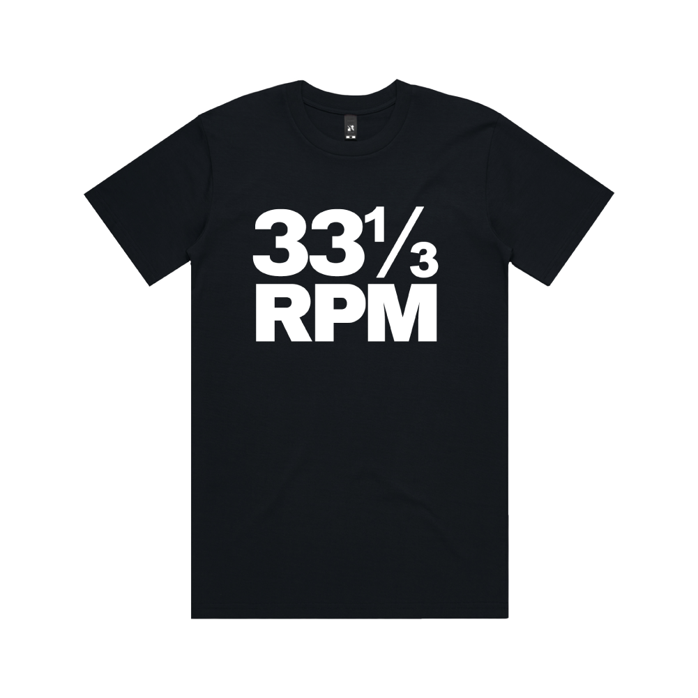 33 1/3 RPM / Black T-Shirt