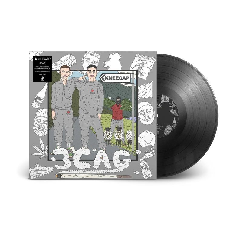 KNEECAP / 3CAG EP Squidgy Black Vinyl