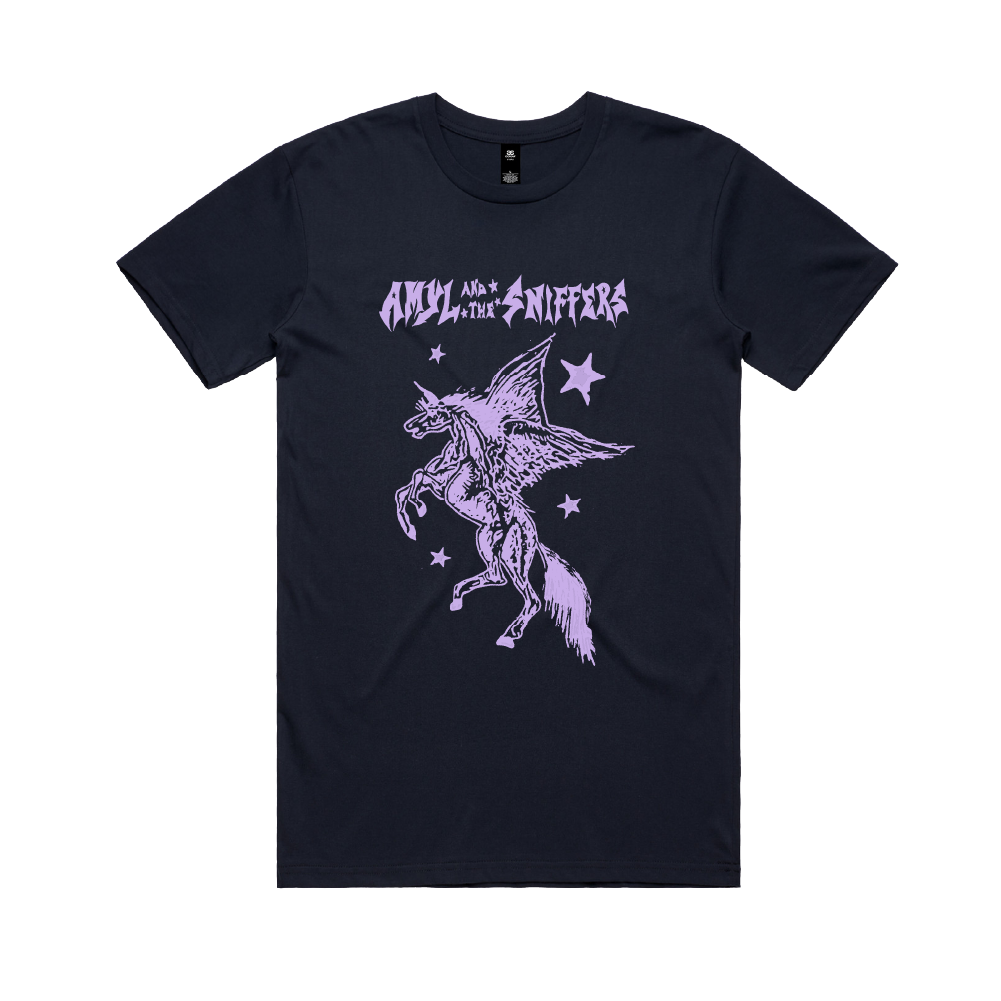 Amyl and The Sniffers / Old Town Road Navy T-Shirt