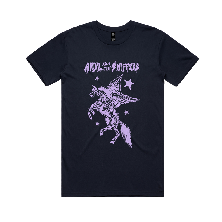 Amyl and The Sniffers / Old Town Road Navy T-Shirt