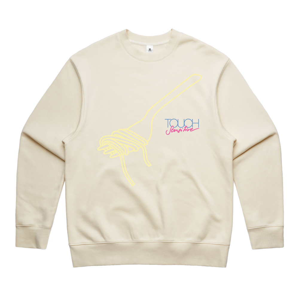 Touch Sensitive / In Paradise LP & Fork Logo Print Ecru Bundle