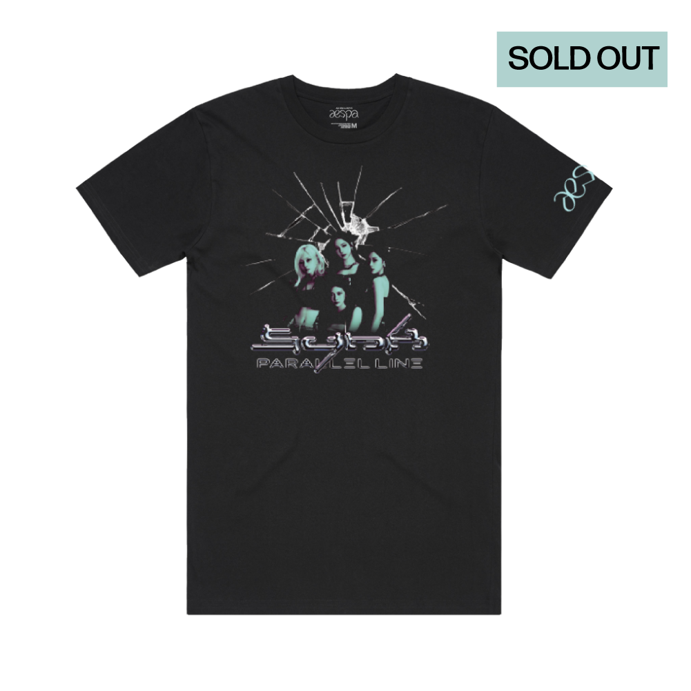 aespa / tour black t-shirt