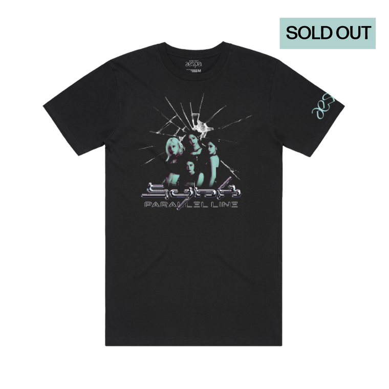 aespa / tour black t-shirt