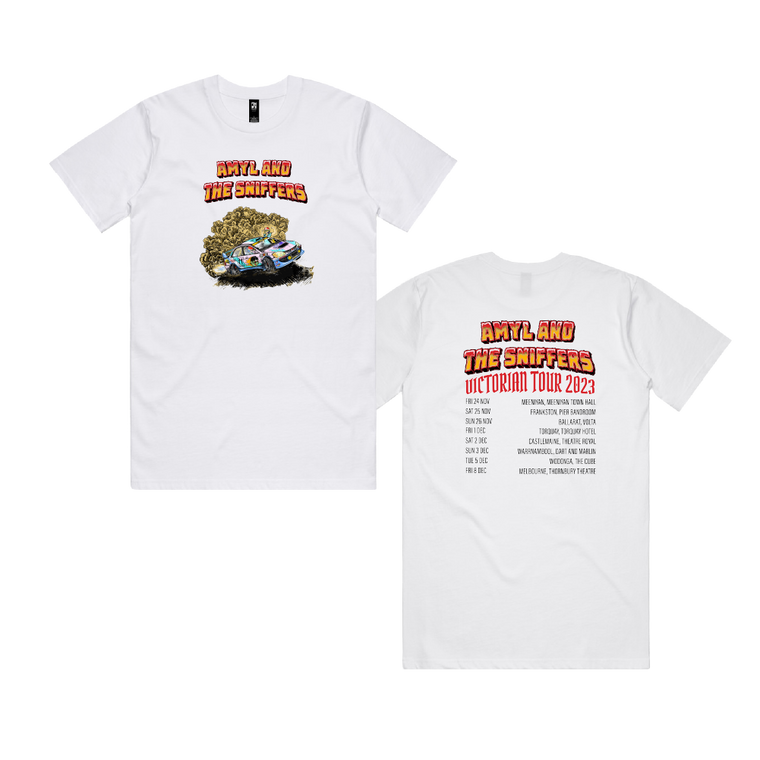 Rally Car Victorian Tour 2023 / White T-Shirt