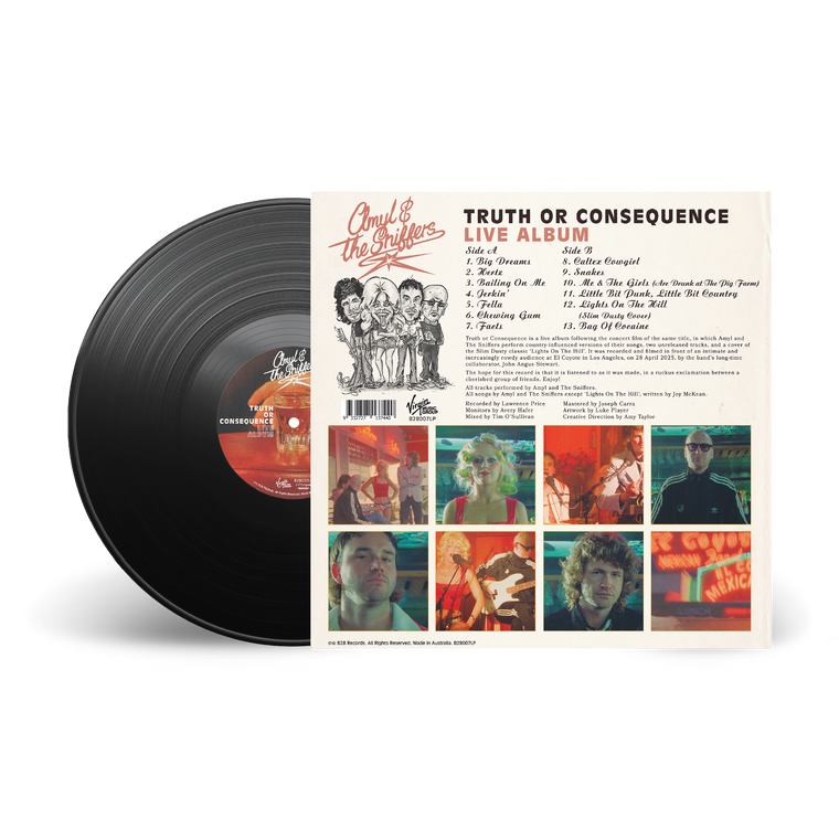 Amyl and The Sniffers / Truth or Consequence LP Black Vinyl ***PRE-ORDER***