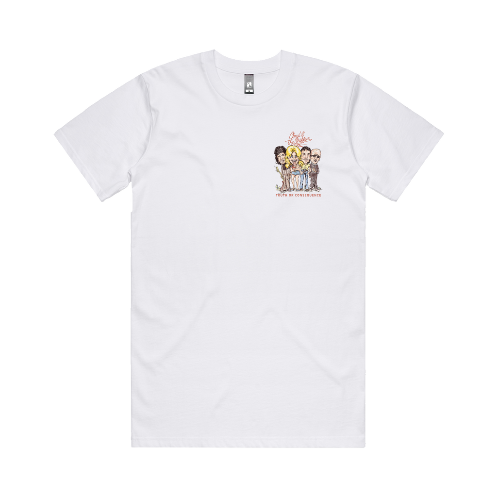 Amyl and The Sniffers / Truth or Consequence White T-Shirt ***PRE-ORDER***