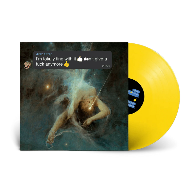 Arab Strap / I'm Totally Fine With It 👍 Don't Give A Fuck Anymore 👍 LP Emoji Yellow Vinyl
