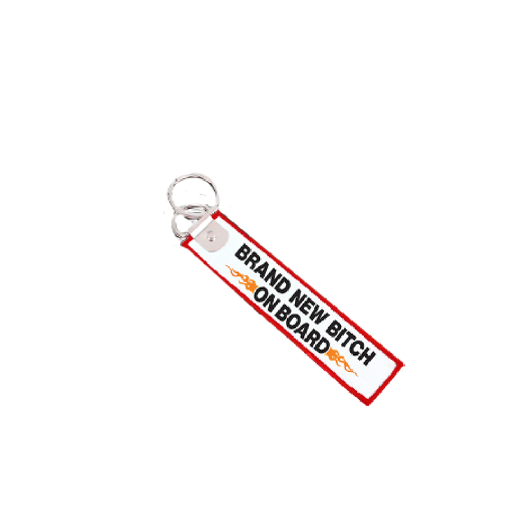 Asha Jefferies / Brand New Bitch Fabric Keyring