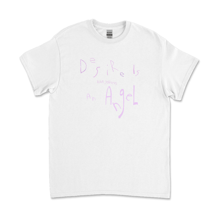 Asha Jefferies / Desire Is An Angel White T-Shirt