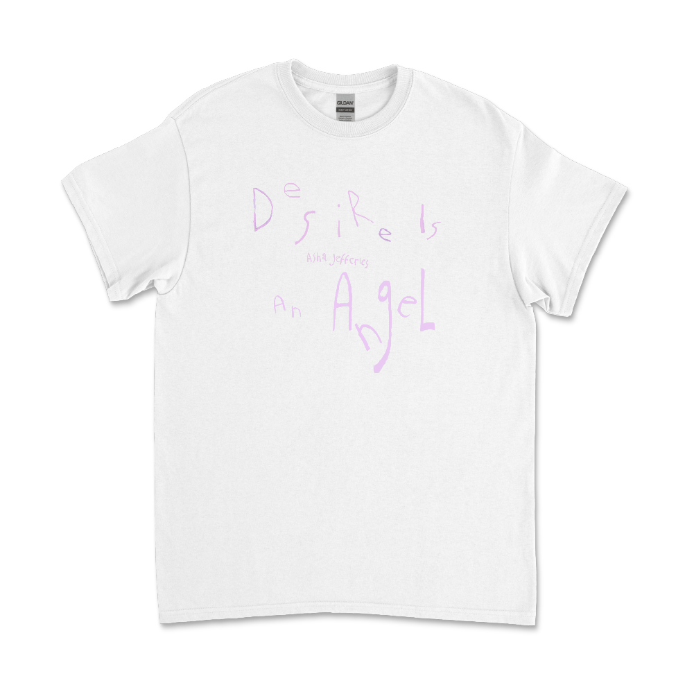 Asha Jefferies / Desire Is An Angel White T-Shirt