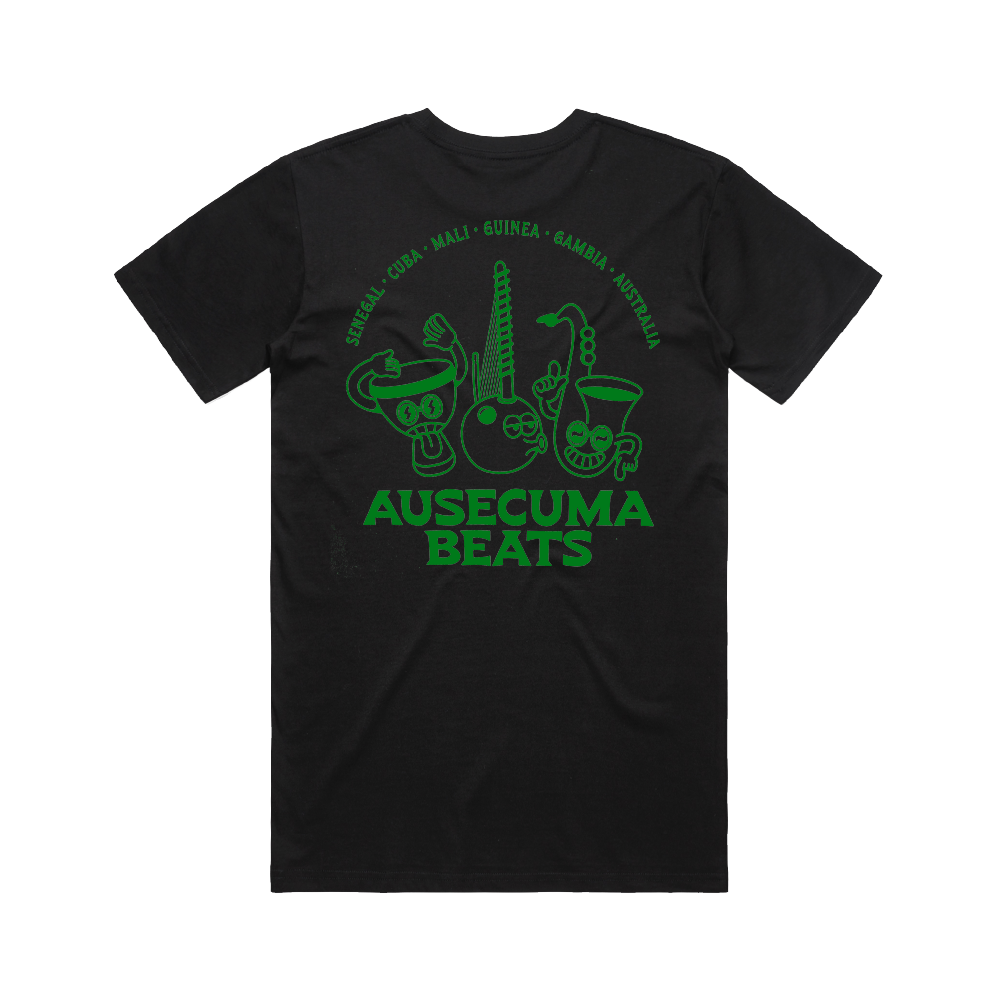 Ausecuma Beats / Cartoon T-Shirt Black