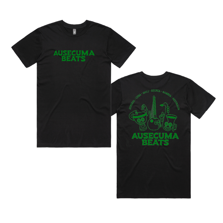 Ausecuma Beats / Cartoon T-Shirt Black