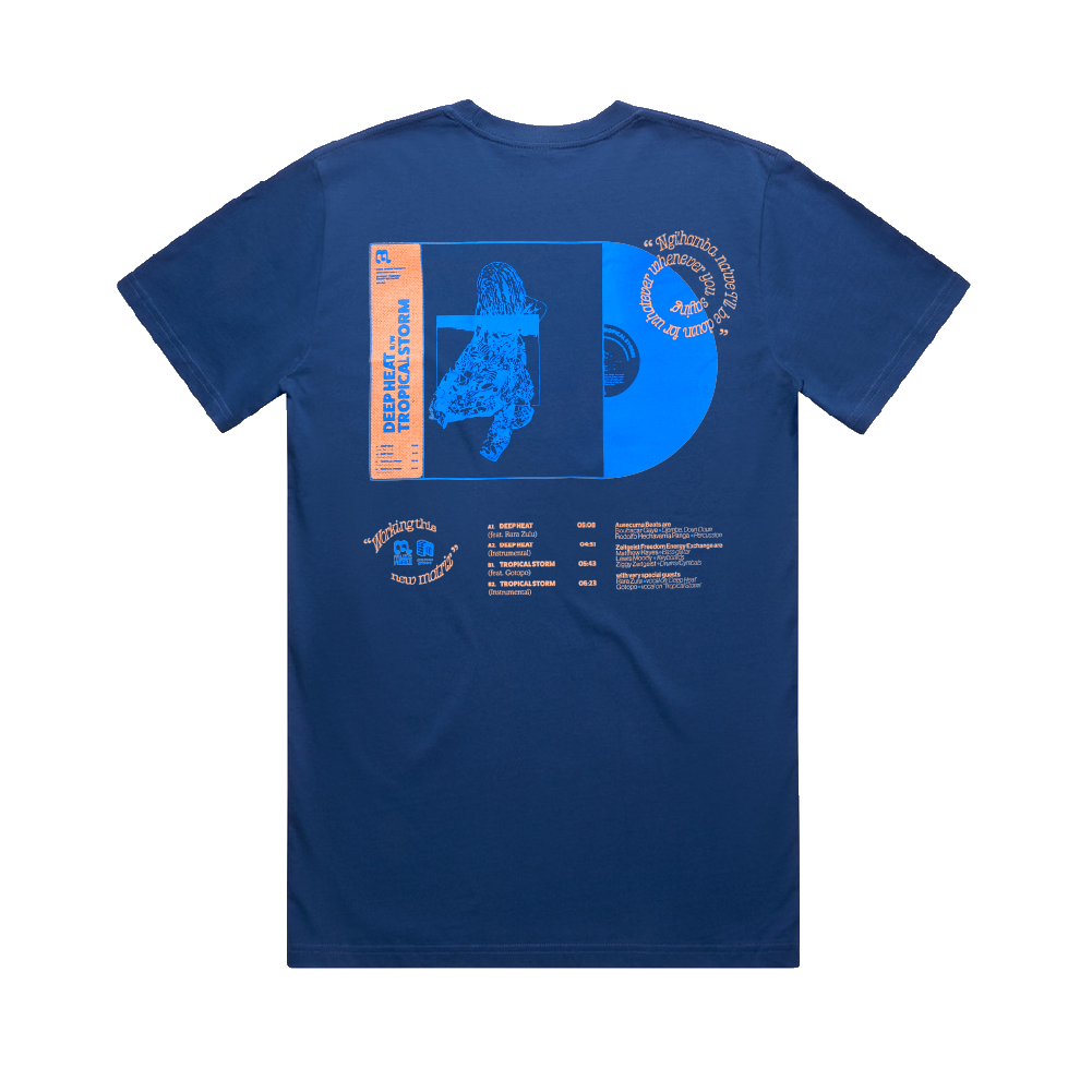 Ausecuma Beats / Zeitgeist Freedom Energy Exchange T-Shirt Petrol Blue