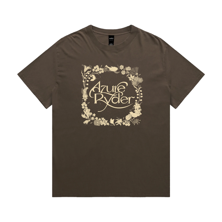 Azure Ryder / Floral Frame Brown Tee